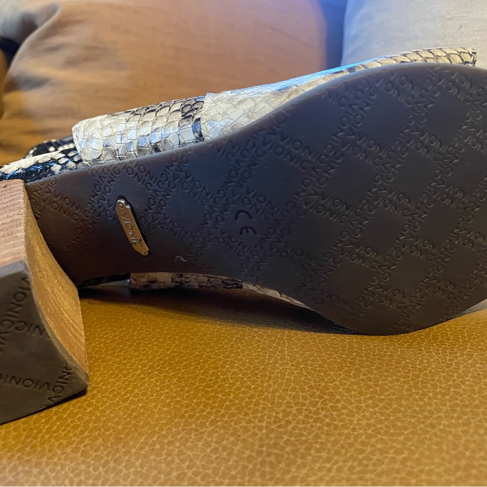 Vionic Blakey Peep-Toe Ankle Boot Python Snakeski… - image 7